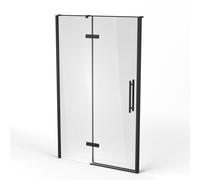 Ravak Cool! puerta de ducha 120 cm oscilante negro mate/vidrio transparente X0VVGC300Z1