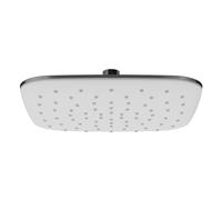 Ravak ducha con efecto lluvia 25x25 cm cuadrada cromo-blanco X07P347
