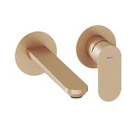 Ravak Eleganta - Grifo empotrado de lavabo, instalación de 2 orificios, oro rosa cepillado X070366
