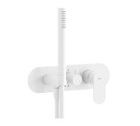 Ravak Eleganta - Grifo empotrado para 2 aparatos, blanco mate X070263