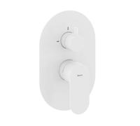 Ravak Eleganta - Grifo empotrado para 2 aparatos, blanco mate X070264