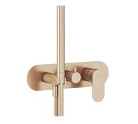 Ravak Eleganta - Grifo empotrado para 2 dispositivos, oro rosa cepillado X070374