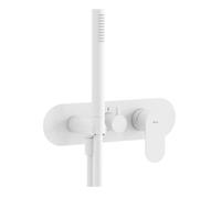 Ravak Eleganta - Grifo empotrado para 3 dispositivos, blanco mate X070259