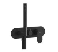 Ravak Eleganta - Grifo empotrado para 3 dispositivos, negro mate X070296