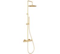 Ravak Espirit conjunto de ducha a pared con termostato con rociador con efecto lluvia oro X070614