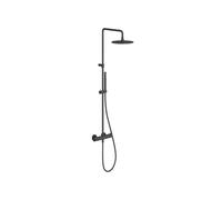 Ravak Espirit - Conjunto de ducha con termostato, diámetro 25 cm, negro mate X070496