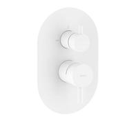 Ravak Espirit - Grifo empotrado para 2 aparatos, blanco mate X070251