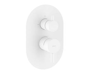 Ravak Espirit - Grifo empotrado para 2 aparatos, blanco mate X070251