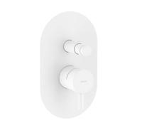Ravak Espirit - Grifo empotrado para 2 aparatos, con cuerpo de montaje, blanco mate X070247