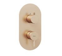 Ravak Espirit - Grifo empotrado, para 3 aparatos, oro rosa cepillado X070357