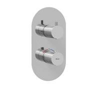 Ravak Espirit - Grifo empotrado termostático para 2 dispositivos, cromo X070206