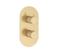 Ravak Espirit - Grifo termostático empotrado, para 3 dispositivos, oro cepillado X070613