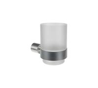 Ravak Fold - Portacepillos y pasta de dientes, cristal/acero inoxidable cepillado X07P1343