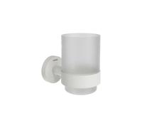 Ravak Kona - Soporte para cepillo y pasta de dientes, cristal/blanco mate X07P1322