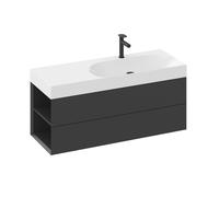 Ravak Lite armario 120x45x43 cm suspendido, para lavabo negro X000001880