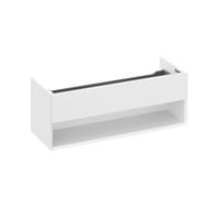 Ravak Lite - Mueble de lavabo 120x45x43 cm, 1 cajón, blanco brillante X000001867