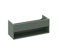 Ravak Lite - Mueble de lavabo 120x45x43 cm, 1 cajón, Grey Green X000001870