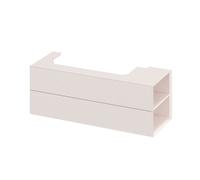 Ravak Lite - Mueble de lavabo 120x45x43 cm, 2 cajones, Alabaster Pink X000001896