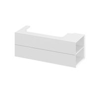 Ravak Lite - Mueble de lavabo, 120x45x43 cm, 2 cajones, blanco brillante X000001891