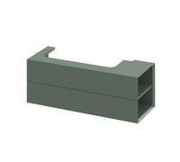 Ravak Lite - Mueble de lavabo 120x45x43 cm, 2 cajones, Grey Green X000001894
