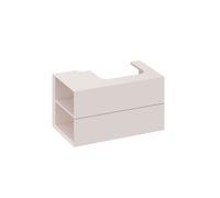 Ravak Lite - Mueble de lavabo 80x45x43 cm, 2 cajones, Alabaster Pink X000001878