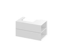 Ravak Lite - Mueble de lavabo 80x45x43 cm, 2 cajones, blanco brillante X000001885
