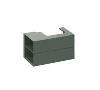 Ravak Lite - Mueble de lavabo 80x45x43 cm, 2 cajones, Grey Green X000001876