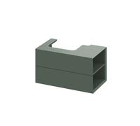 Ravak Lite - Mueble de lavabo 80x45x43 cm, 2 cajones, Grey Green X000001888