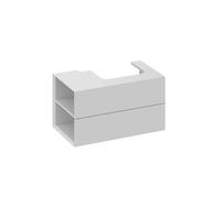 Ravak Lite - Mueble de lavabo 80x45x43 cm, 2 cajones, Smoke Grey X000001877