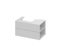 Ravak Lite - Mueble de lavabo 80x45x43 cm, 2 cajones, Smoke Grey X000001889