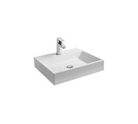 Ravak Natural lavabo 50x45 cm rectangular para mueble blanco brillante XJO01250000