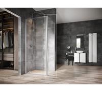 Ravak Nexty mampara de ducha 90 cm satinado mate/vidrio transparente 90O70U00Z1