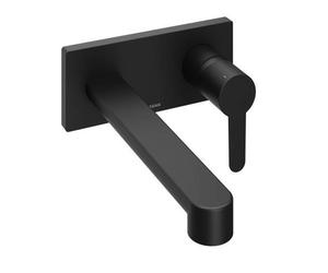 Ravak Puri - Grifo de lavabo empotrado , con cuerpo de montaje, negro mate X070184