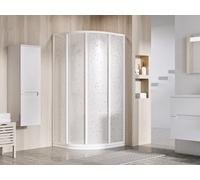 Ravak Supernova cabina de ducha 80x80 cm semicircular satinado mate/poliestireno 3114OU0211
