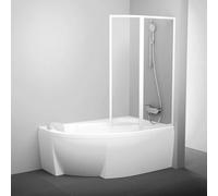 Ravak Supernova - Mampara de baño VSK2 Rosa 170 L, izquierda, blanco/cristal 76LB0100Z1
