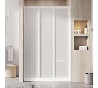 Ravak Supernova - Puerta de ducha de tres hojas ASDP3-100, 97-101 cm, blanco/Perla 00VA01R211