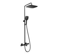 Ravak Termo 300 conjunto de ducha a pared con termostato con rociador con efecto lluvia negro X070444