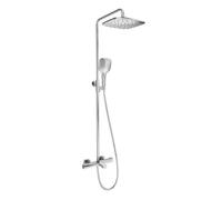 Ravak Termo - Conjunto de ducha con termostato de bañera, 25 cm, 3 chorros, cromo X070163