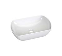 Ravak Uni Slim - Lavabo, 50x31 cm, sin rebosadero, sin orificio para grifo, blanco XJX01150004