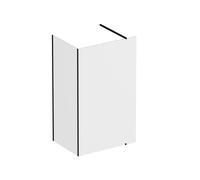 Ravak Walk-In Corner conjunto de paredes 110 cm negro mate/vidrio transparente GW1CD430SZ1