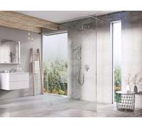 Ravak Walk-In - Mampara de ducha a ras de suelo Free Set 140, 140x200 cm, cromo/cristal transparente GW9FM0C0SZ1