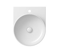 Ravak Yard - Lavabo 41x50 cm, sin rebosadero, agujero para grifo, blanco XJX01240002