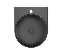 Ravak Yard lavabo 50x40.5 cm semicircular clásico-para mueble negro mate XJX0D240002