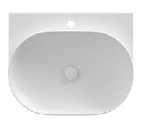 Ravak Yard - Lavabo, 61x50 cm, sin rebosadero, agujero para grifo, blanco mate XJX0E260001