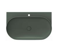 Ravak Yard - Lavabo 81x50 cm, sin rebosadero, orificio para grifo, Grey Green XJX08280000