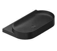 Ravak Yard - Lavabo 81x50 cm, sin rebosadero, sin agujero para grifo, negro mate XJX0D080000