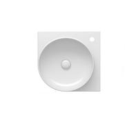 Ravak Yard lavabo 45x45 cm esquina clásico-para mueble blanco brillante XJX01245000