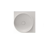 Ravak Yard - Lavabo de esquina, 45x45 cm, sin rebosadero, sin orificio para grifería, Smoke Grey XJX0O045000
