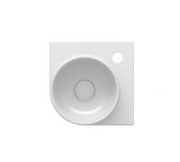 Ravak Yard lavabo 28x28 cm esquina clásico-para mueble blanco brillante XJX01228000