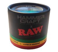 RAW Rasta-Hammer-Bastelmühle de aluminio, Tamaño L: 6,3 cm